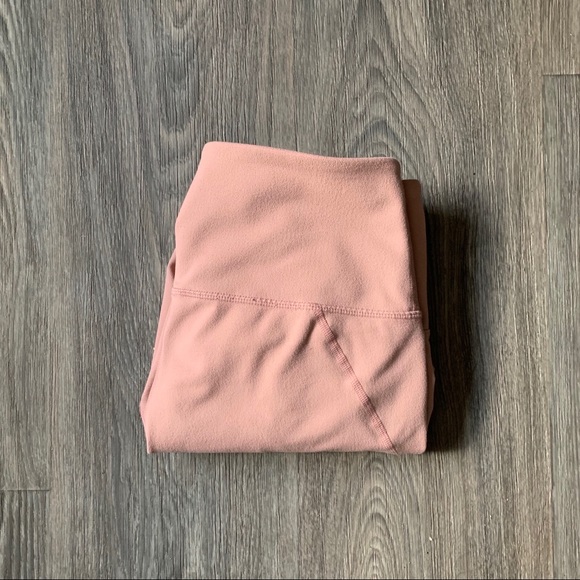 Zella High Waisted Pink Loop Ankle Midi Leggings - Picture 6 of 6